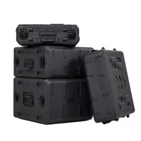 Flight case audio 4U en PE+ABS avec protection IP33, contrôle DMX512, transport facile pour utilisation en concert