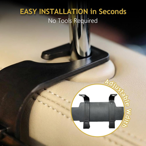 Organizador Multifuncional 4 en 1 para Asiento Trasero <span class=keywords><strong>de</strong></span> Coche con Dispensador <span class=keywords><strong>de</strong></span> Pañuelos, 2 Portavasos, Soporte para Teléfono y Ganchos - Product Image 5