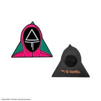 Broche de sécurité tendance en alliage de zinc pour accessoires de costume, décoration de vêtements, modèle IP-SG-01122, inspirée de la série Squid Game (Chine)