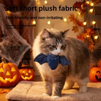 Jouet interactif pour chat en peluche douce fait main, thème Halloween (chauve-souris, fantôme, citrouille) pour l'auto-entretenement