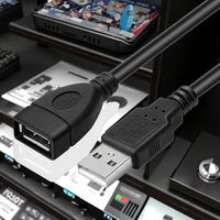 OEM kabel USB kecepatan tinggi, kabel 1.8M silikon Pin 6 Pin untuk komputer 2,1a 180 derajat PC Terbatas