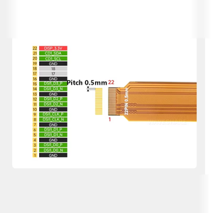 DSI Flexible FPC Ribbon <b>Cable</b>, 15PIN to 22PIN Straight <b>Cable</b>, 12cm Length, DSI <b>Display</b> Connection Flat <b>Cable</b> - Product Image 6