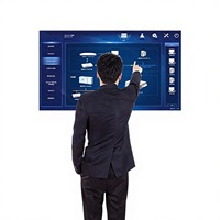 Pantalla Táctil IR de 32 Pulgadas, Señalización Digital Montada en la Pared, Reproductor de Publicidad LCD Vertical, Kiosco Táctil Android CMS para Restaurante, Banco, Hospital