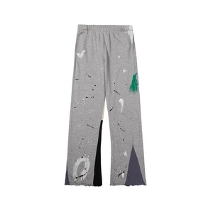 Pantalones de hombre WL225772 HHJ de alta calidad, pantalones deportivos acampanados para hombre, pantalones de chándal con cintura elástica, pantalones de chándal con paneles apilados para hombre - Product Image 6