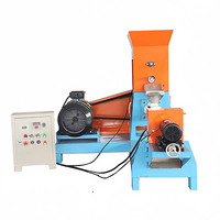Machine d'extrusion commerciale pour la fabrication d'aliments pour poissons (en forme de granulés coulants ou flottants) et d'aliments pour animaux de compagnie