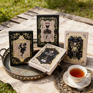 Quaderno Vintage A6 in Pelle Cucito a Mano con Lamina Dorata, 112 Fogli, Taccuino Personalizzabile per Studenti e Venditori <span class=keywords><strong>Online</strong></span> - Product Image 1