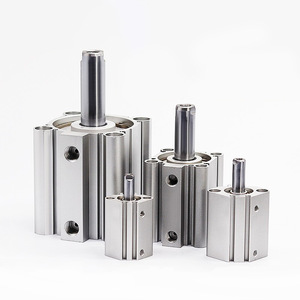Cilindro de Pistón Yiheda Serie WGJ17, Conector Neumático Estándar de Aluminio - Product Image 1