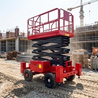 Plateforme élévatrice à ciseaux électrique autopropulsée Changding HDSJYZ-1416, homologuée CE ISO, 4-14m, capacité 1000kg, vente directe usine