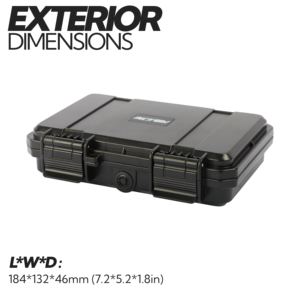 Estuche pequeño de plástico duro IP67 Caja de <span class=keywords><strong>herramientas</strong></span> protectora impermeable Estuche de <span class=keywords><strong>herramientas</strong></span> de almacenamiento con espuma/EVA <span class=keywords><strong>Maleta</strong></span> Caja de <span class=keywords><strong>herramientas</strong></span> - Product Image 3