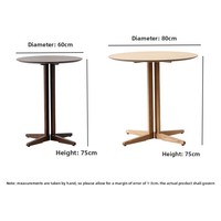 Table à manger en bois naturel couleur noyer, design nordique, modèle T-013, pour salle de réception, café, salon de thé, salle de conférence