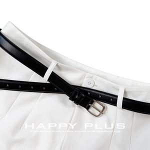 Cinturón Runqi de Cuero PU Negro con Hebilla, Extra Largo 120cm, Verano 2025 - Product Image 2