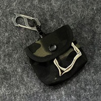Casing Earphone Mini Trendy Motif Camo Outdoor, Dompet Koin Portabel, Dompet Kunci Multifungsi, Gantungan Kunci Tas
