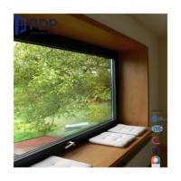Ventana de Aluminio de Alta Gama con Aislamiento Térmico, Tipo Persiana, Función de Oscilación, Malla de Acero Inoxidable para Uso en Cocina