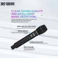 Microphone dynamique cardioïde sans fil professionnel pour conférence et karaoké, avec suppression du bruit, segment U, FM, universel pour la maison, ensemble de mousse