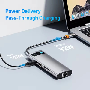 <span class=keywords><strong>Baseus</strong></span> <span class=keywords><strong>Hub</strong></span> <span class=keywords><strong>USB</strong></span> C de 10 Gbps, Adaptador <span class=keywords><strong>USB</strong></span> Tipo C a HDMI, Puerto Ethernet, Estación de Acoplamiento para MacBook Air, Accesorios para Juegos - Product Image 5