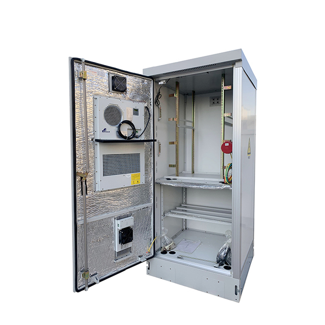 19 Inch Waterproof Outdoor Rack Telecom Power Enclosure Cabinet IP55 Stainless Steel Galvanized Steel Aluminum Alloy