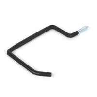 Crochet de rangement robuste en acier recouvert de vinyle pour échelle, vélo, chaise pliante, support à outils, crochet à vis pour garage, fourni par l'usine