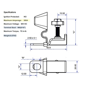 Crane High Current <strong>Fuse</strong> <strong>Components</strong> MRBF Series-30A 40A 50A 60A 75A 80A 90A 400A 500A Battery <strong>Fuse</strong> - Product Image 2