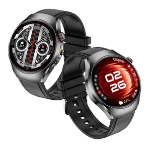 Relógio Inteligente ET460 com Pulseira de Couro, Monitor de Pressão Arterial ECG de 1,47 Polegadas, Chamada SOS, IP68 à Prova d'Água, Rastreador de Fitness - Product Image 1
