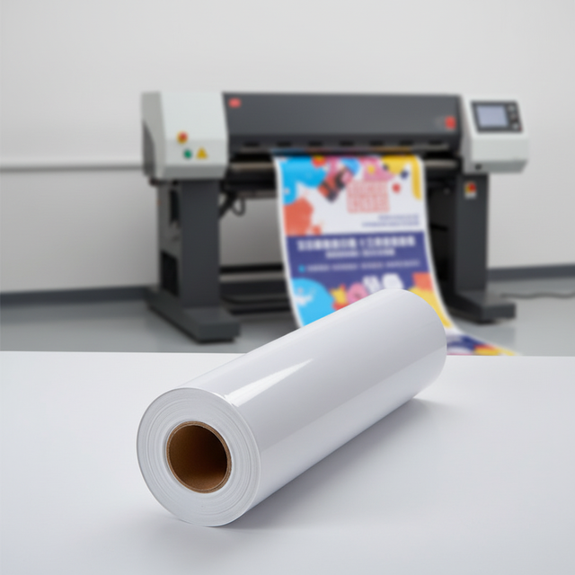 Wholesale Eco Solvent Printable Glossy Bubble Free Air Inkjet Printing Waterproof Self Adhesive Vinyl Roll