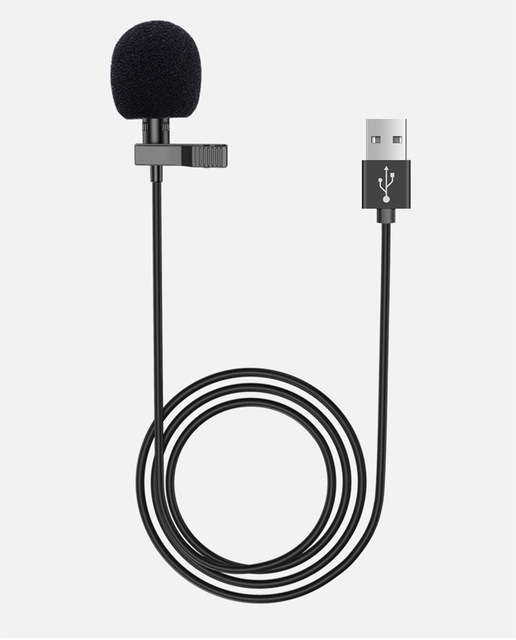 Hot Selling Mini USB Lavalier Microphone Professional Grade Lapel Mic Noise Cancelling Condenser/Ribbon Studio Recording