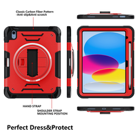 Nouveau étui de Protection robuste et durable créatif pour iPad 10 11 10.9 et 11 pouces tablettes 360 support rotatif en PC + TPU