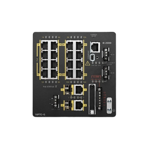 Switch Ethernet Industrial de Tres Capas IE-2000-16PTC-G-E, 16 Puertos 10/100Mbps, 2 Puertos Gigabit Combinados GE, IEEE 1588 - Product Image 1