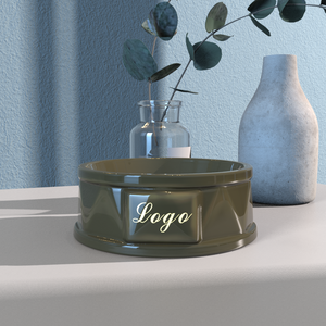 Mangiatoie per animali domestici poco profonde in ceramica Premium di lusso con marchio personalizzato - Product Image 6
