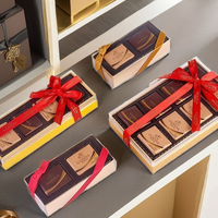 Cajas de Embalaje de Cartón de Grado Alimenticio Ecológicas Personalizadas de Fábrica de Alta Calidad con Tapa Transparente de PVC para Chocolate