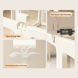 USIMILE Corral <span class=keywords><strong>para</strong></span> Mascotas Transparente de Acrílico, Diseño Simple, Blanco, Portátil, Sostenible, <span class=keywords><strong>para</strong></span> Interiores, con Paneles Combinables, Gran Venta - Product Image 5