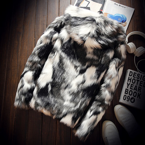 Cappotti in Ecopelliccia da <span class=keywords><strong>Uomo</strong></span> all'Ingrosso, Giacca Corta Invernale Calda, Parka di Lusso in Finta <span class=keywords><strong>Pelliccia</strong></span> <span class=keywords><strong>con</strong></span> Cappuccio - Product Image 3