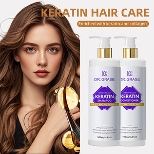 Set Profesional de Champú <span class=keywords><strong>y</strong></span> Acondicionador de Keratina, Repara el <span class=keywords><strong>Cabello</strong></span> Encrespado, <span class=keywords><strong>Seco</strong></span> <span class=keywords><strong>y</strong></span> <span class=keywords><strong>Dañado</strong></span>, Nutrición Profunda, Suavizante e Hidratante - Product Image 4
