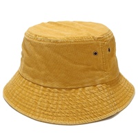 Chapeau de soleil personnalisé à large bord en denim délavé et coton, casquette plate pour la pêche