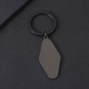 <b>Custom</b> Blank Keychain Engraved Logo Metal Stainless Steel Hotel Motel Room Number Diamond Bulk Personalize Pet Tag Blank Keyring - Product Image 6