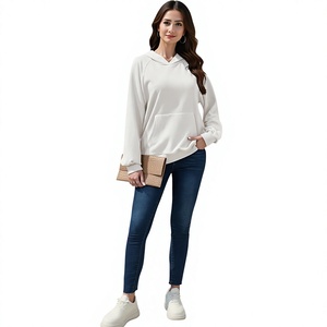 Unisex <b>White</b> Dinosaur Print Hooded Sweatshirt Long Oversized Casual Pocket Hoodie Knitted Cotton French Terry Autumn Wear - Product Image 6