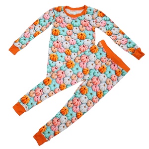 Qingli OEM No tariffario Rts pigiama di bambù per bambini scatola misteriosa per bambine pigiama pigiama Set di vestiti di bambù <span class=keywords><strong>personaggi</strong></span> - Product Image 4