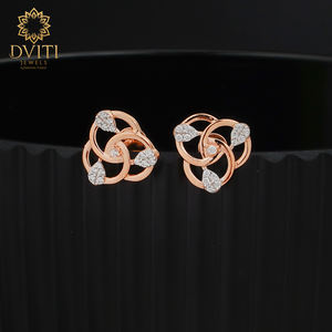Pendientes de Aro Elegantes con Cristales de Imitación de Disha - Product Image 3