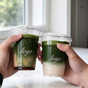 Vasos de Plástico PET Transparentes Desechables de 16 oz con Tapa, para Té de Burbujas Matcha, Refrescos, Café Helado, con Logotipo Personalizado Impreso - Product Image 6