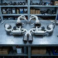 Système d'échappement complet CSZ pour Porsche 911 992 GT3/GT3 RS 4.0L, collecteurs à écoulement libre, silencieux à soupapes, arrière d'essieu