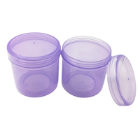 Fournisseur 100ml 160ml 250ml Récipient de pot de stockage de crème à vis en plastique PP de couleur personnalisée avec couvercle en plastique
