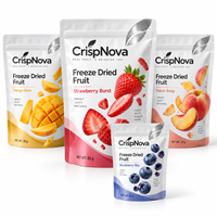 Premium ontbijtmix Doypack met transparant venster, hersluitbare ritssluiting, voedselveilige verpakking voor ontbijt, kindersnack, staande pouch