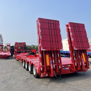 Nhà máy thủy lực nối dài 3 trục 60-100 tấn lowboy loader thép lowbed bán Trailer cho bán - Product Image 5