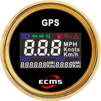 Speedometer GPS Digital LCD Ukuran Kecil Universal 52mm untuk Skuter dengan Rentang 0-999 Km/jam dan Kompatibilitas 9-32V