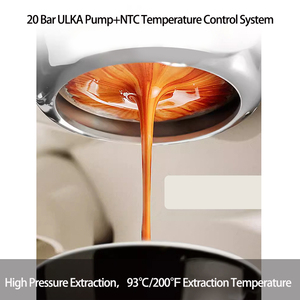 20Bar Ulka 3-in-1 Espresso Coffee Maker Portable Stainless Steel Bean <strong>Decaf</strong> for Hotel Home Use - Product Image 4