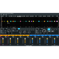 Vason DM2750D 1U 750W2 Processeur audio numérique matriciel stéréo 2 canaux en métal, DSP écologique et durable, 20-20kHz, XLR