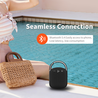 Haut-parleur Bluetooth flottant étanche IPX7, haut-parleur sans fil à clipser pour la douche et la salle de bain, haut-parleur Bluetooth portable