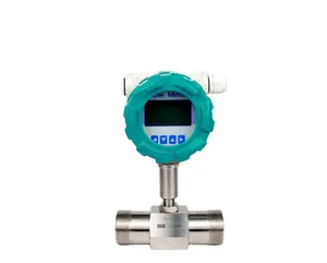 Medidor de flujo de turbina de líquido farmacéutico de aceites de medidas de grado alimenticio de la serie LWGY SS304