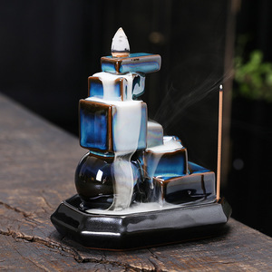 Quemadores <span class=keywords><strong>de</strong></span> <span class=keywords><strong>Incienso</strong></span> <span class=keywords><strong>de</strong></span> Cerámica con Cascada <span class=keywords><strong>de</strong></span> Agua, Porta <span class=keywords><strong>Incienso</strong></span> <span class=keywords><strong>de</strong></span> Cono, Decoración para el Hogar, Aromaterapia, Meditación, Reflux - Product Image 6