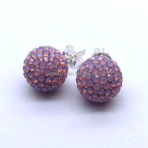 Boules rondes en cristal coloré, livraison gratuite, strass pavé, pour Bracelet, bricolage, taille 4mm — 12mm - Product Image 6