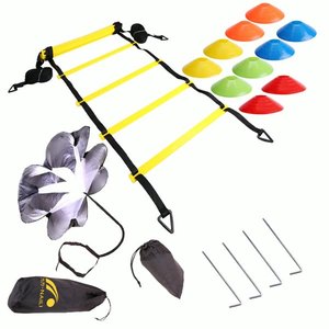 Escalera de agilidad del fabricante de fútbol profesional Equipo de entrenamiento de fútbol para aumentar la velocidad y el trabajo de pies - Product Image 1
